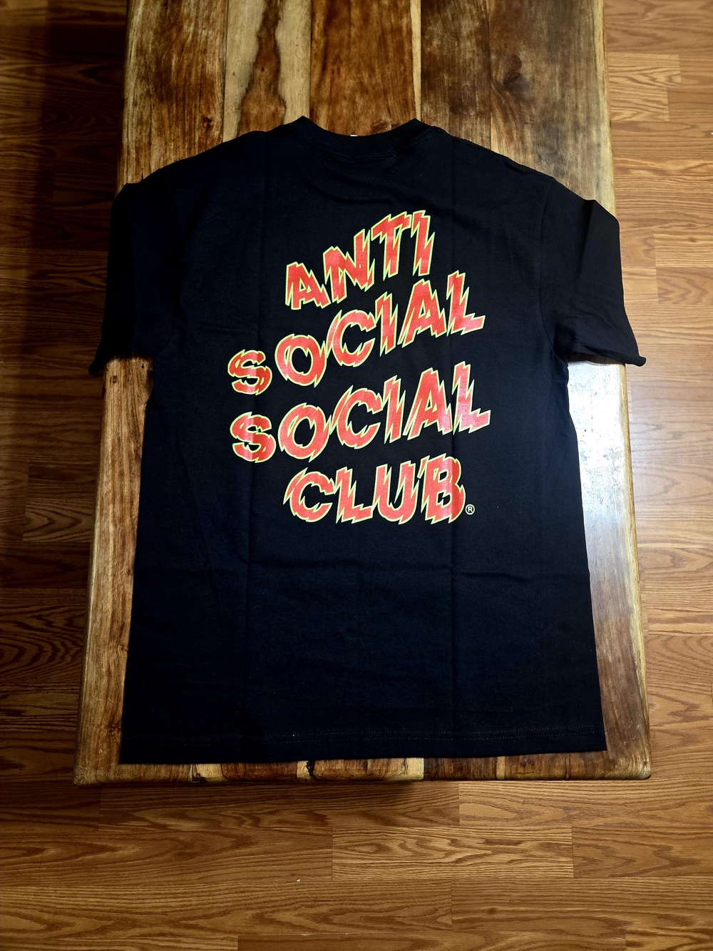 Anti Social Social Club Men’s "MANIAC" Black Graphic Tee. Size Medium